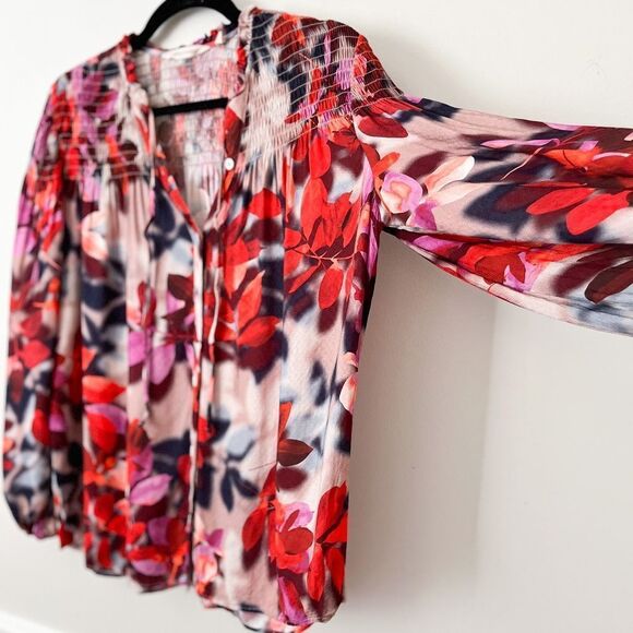 Soft Surroundings Celandine Floral Blouse - Picture 4 of 16